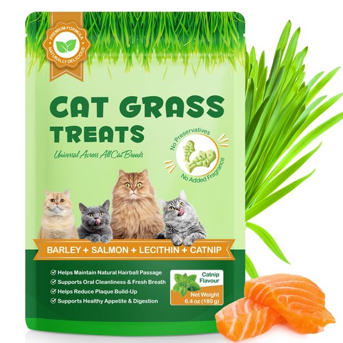 180g 4oz cat grass - 180g/6.4oz,